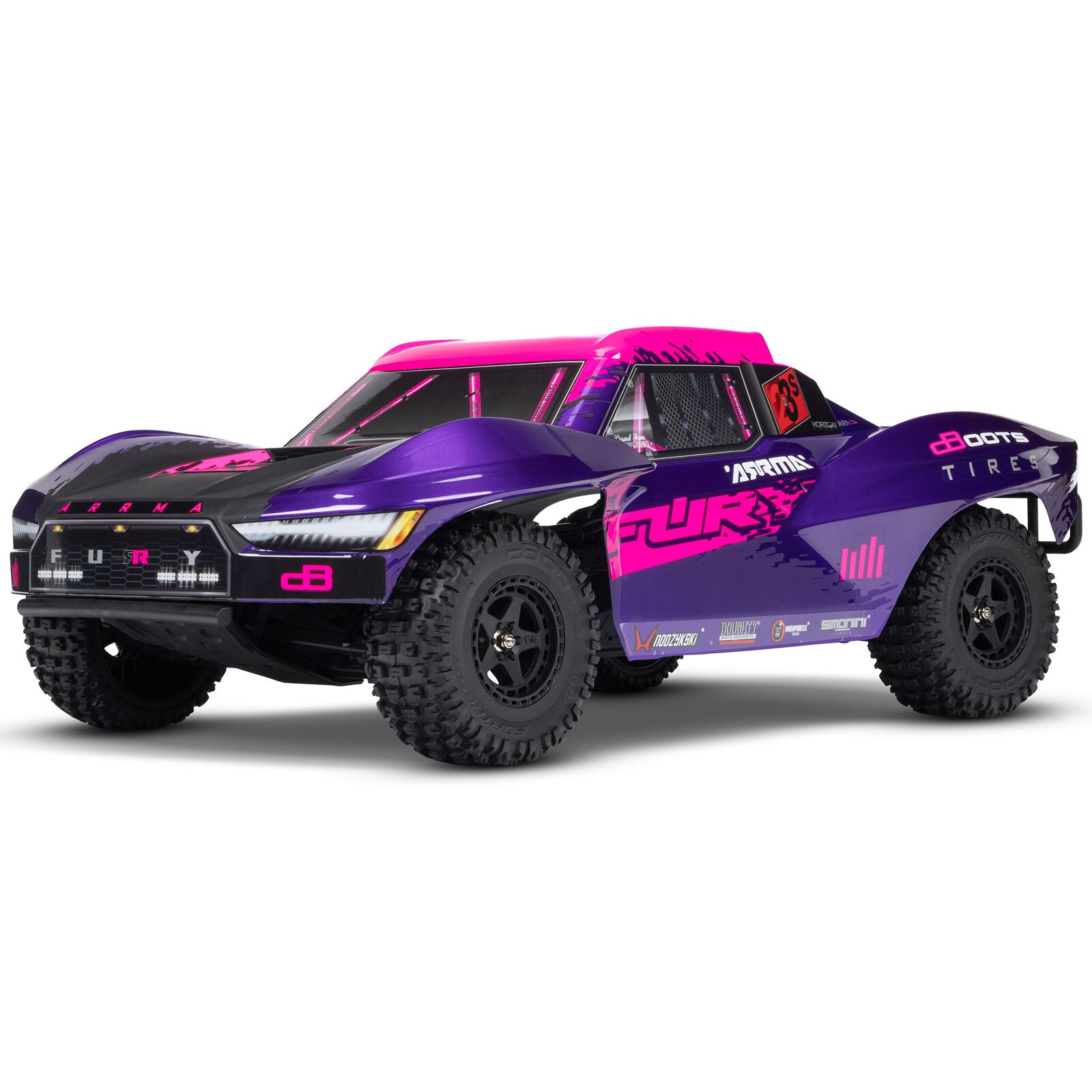 Arrma Fury 2WD 223S BLX Brushless Short Course Truck RTR - Paars