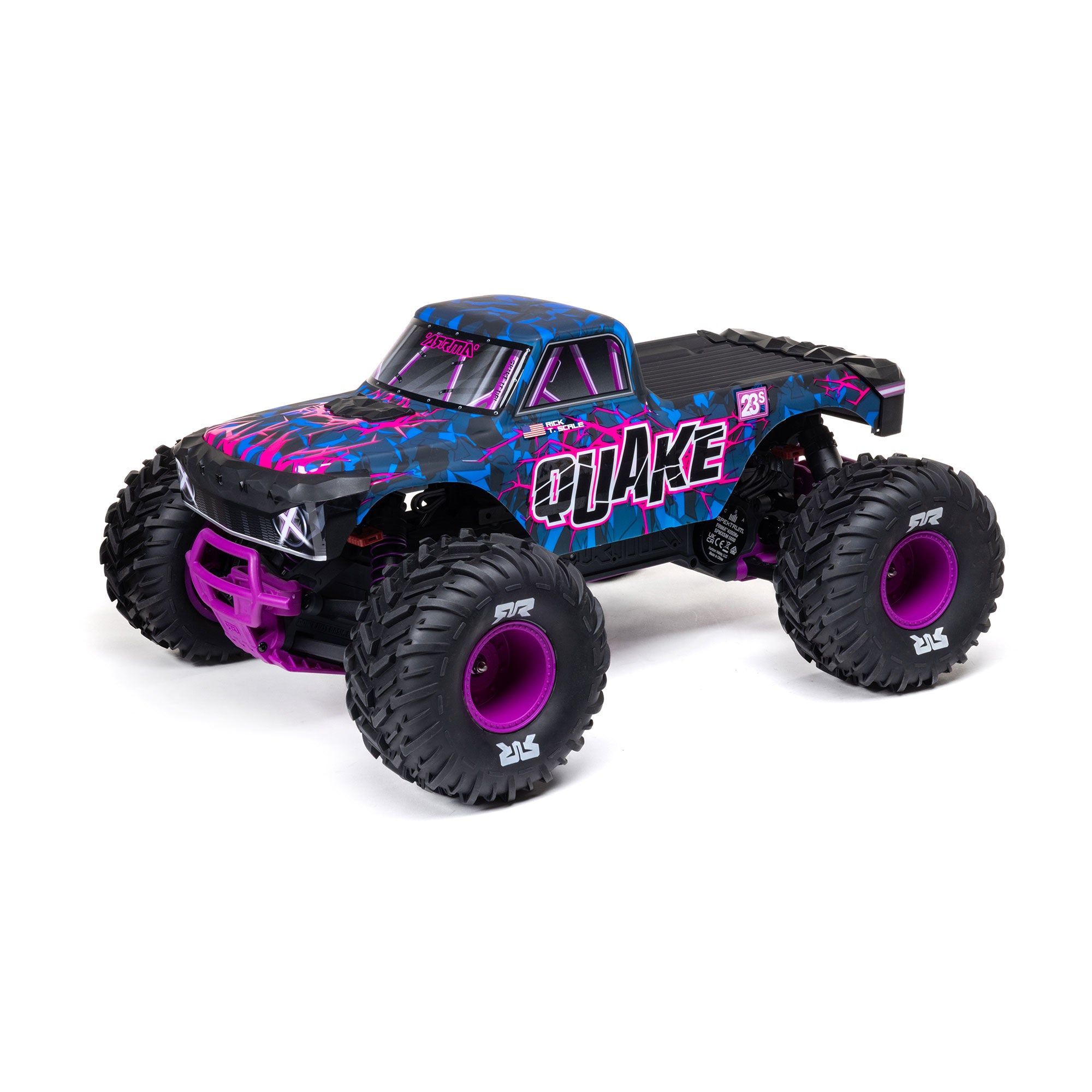 Arrma QUAKE 223S DSC 2WD RTR Brushless Monster Truck - Purple
