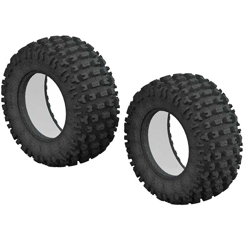 ARRMA ARA520044- 1/10 dBoots Fortress Short Course Front/Rear 3.0/2.2 Tire & Inserts (2)