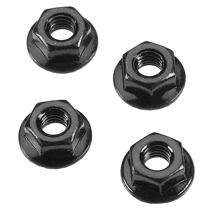 ARRMA ARA708003 - SERRATED FLANGE WHEEL NUT 4MM (4)