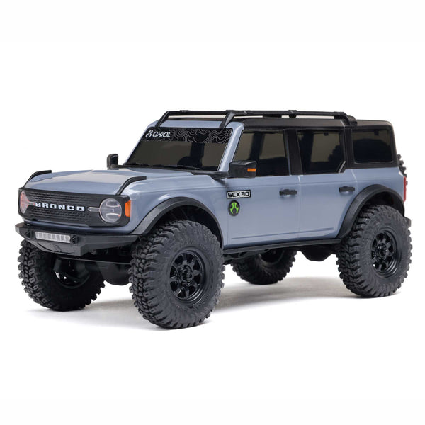 Axial SCX30 Ford Bronco - 1/30 4X4 RTR Brushed Rock Crawler (incl. accu & lader) Grijs