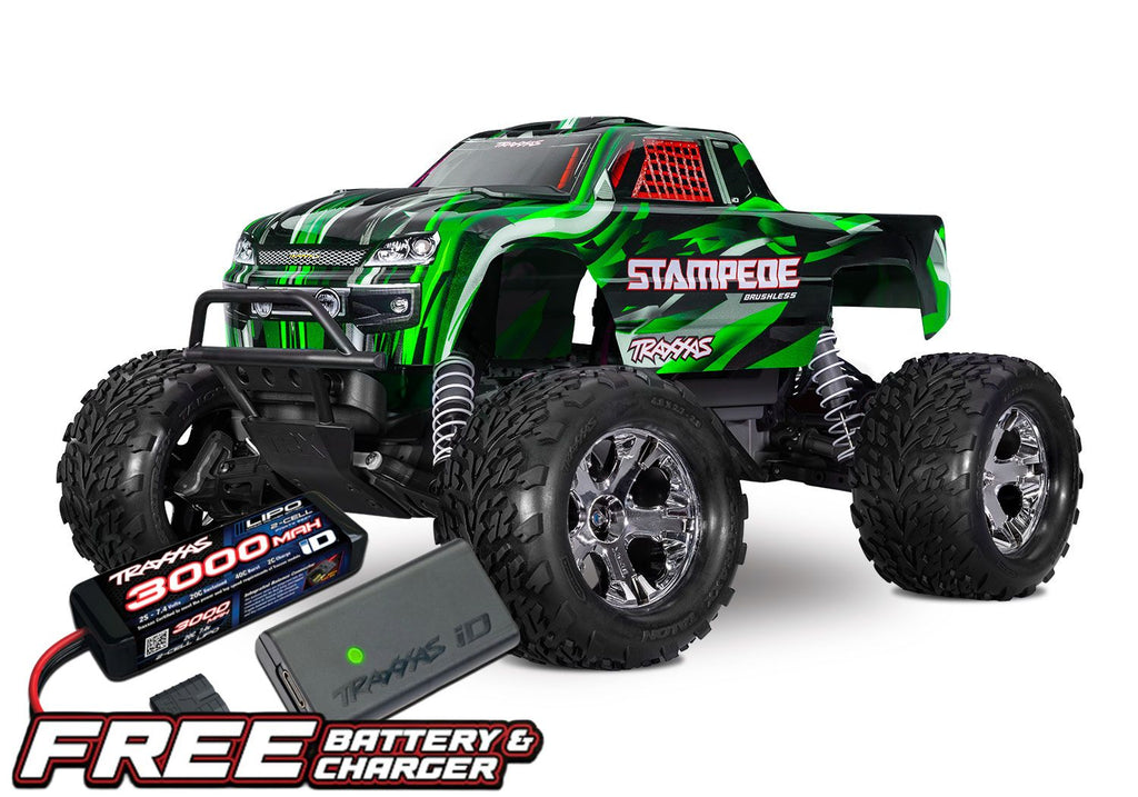 Traxxas Stampede 2WD BL-2s HD - Groen