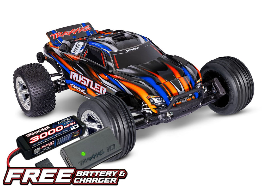 Traxxas Rustler 2WD BL-2s HD - Oranje