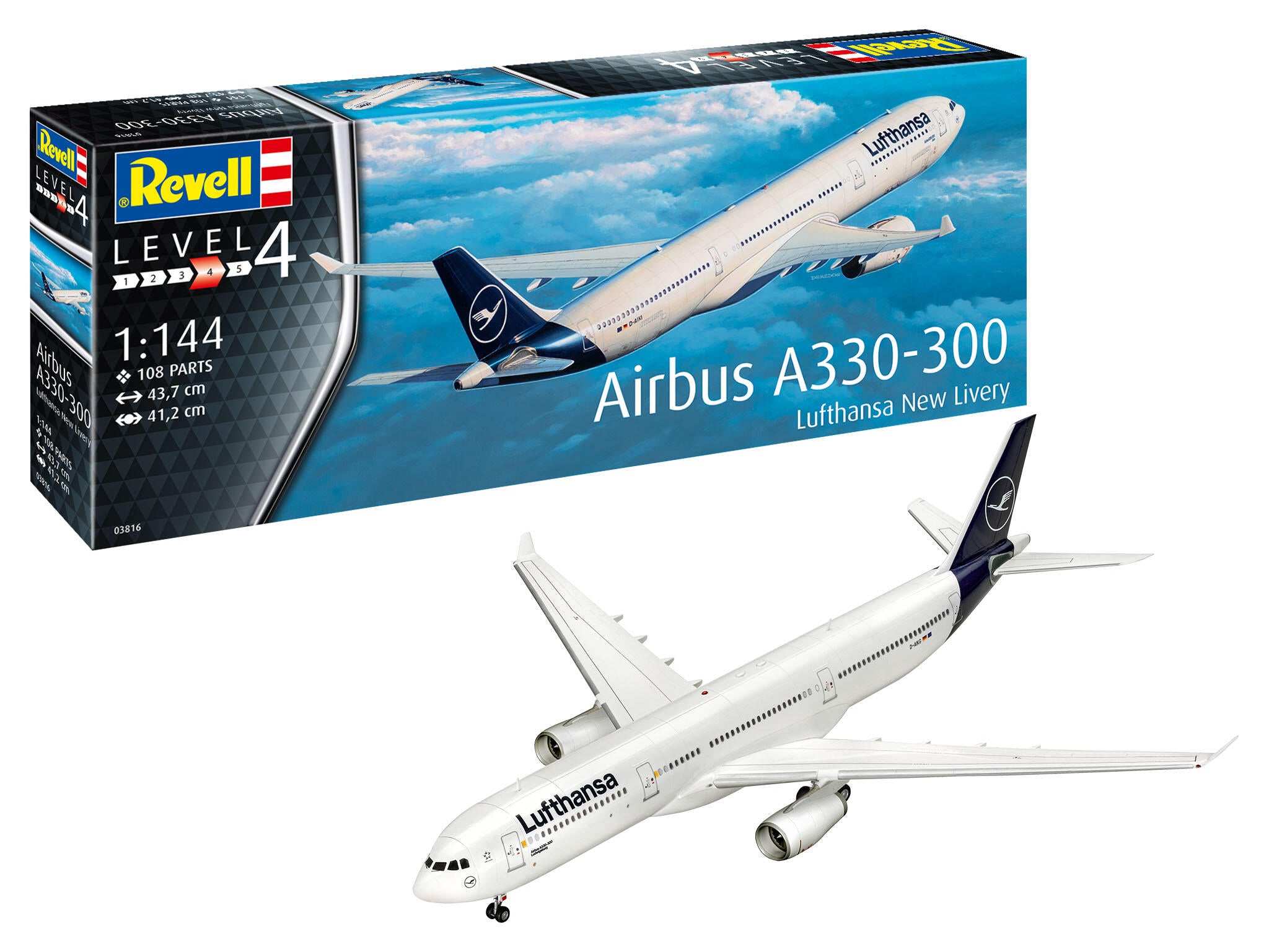 Revell 03816 - Airbus A330-300 - Lufthansa "New Livery" Revell modelbouwpakket