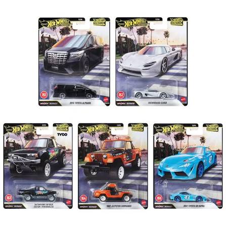 Hot Wheels Premium Boulevard - Complete set (5 auto's)