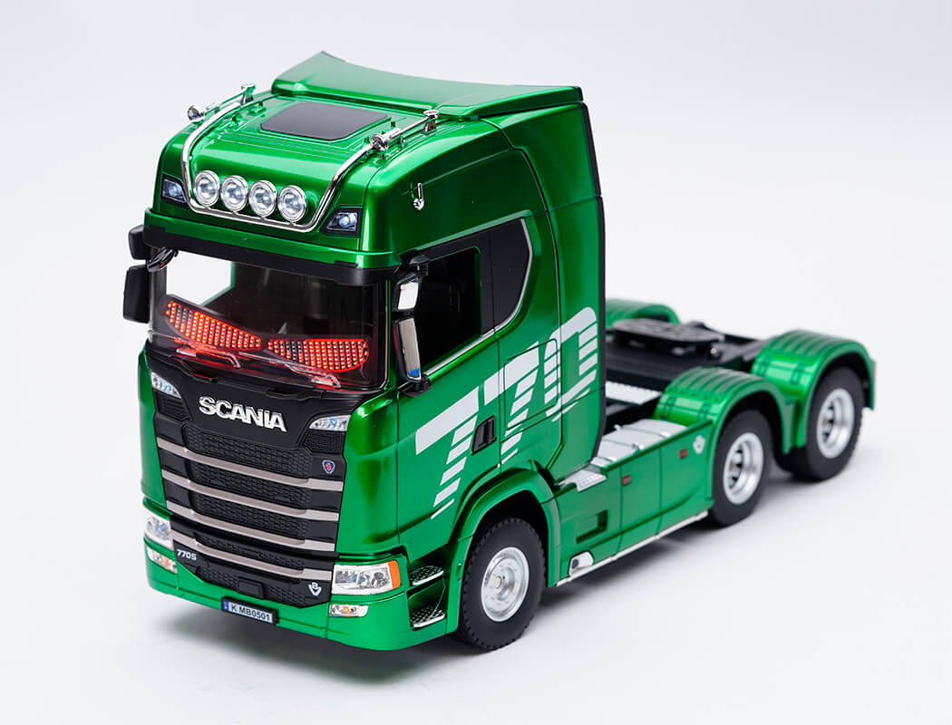 Huina CY1501G - 1/18 SCANIA 770S RC Vrachtwagen RTR - Groen (Demon eyes compatible)
