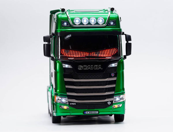 Huina CY1501G - 1/18 SCANIA 770S RC Vrachtwagen RTR - Groen (Demon eyes compatible)