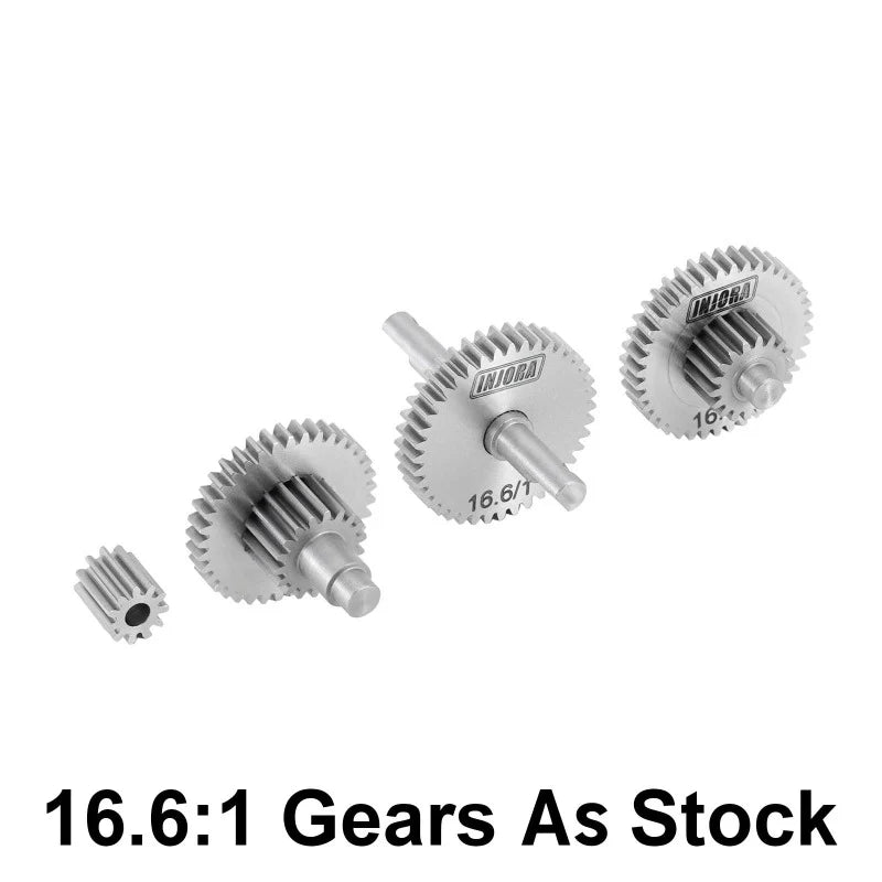 INJORA 4M-36AS -  Overdrive Underdrive Stainless Steel Transmission Gear Set for 1/18 TRX4M