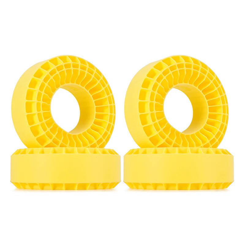 INJORA Silicone Rubber Inserts for 1.9" 118-122mm(4.75" OD) Tires - Yellow Super Soft