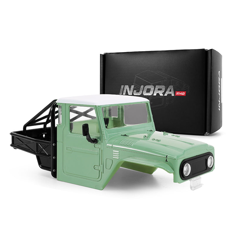 INJORA IR40 Half Truck Hard Plastic Body voor TRX4M - Olijf Groen