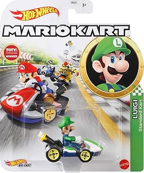 Hot Wheels Mario Kart - Luigi (standard kart)