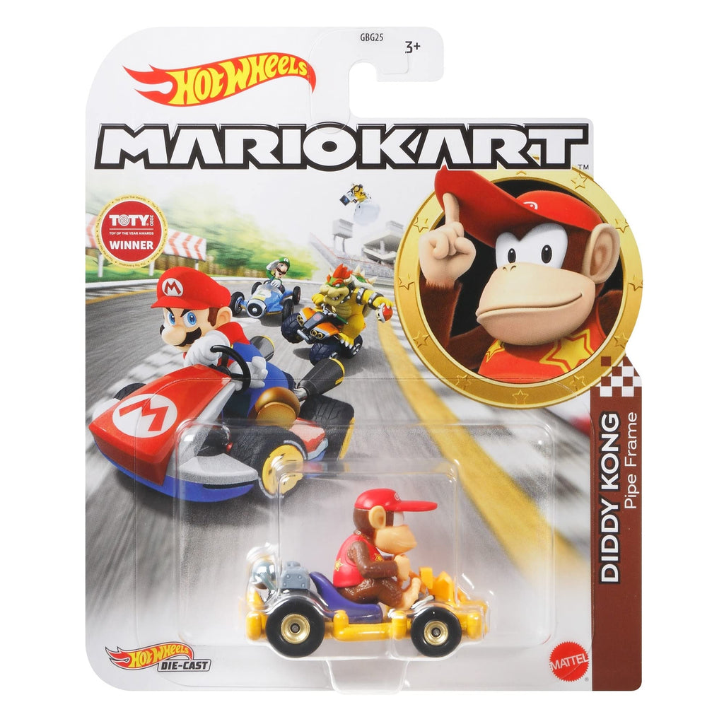 Hot Wheels Mario Kart - Diddy Kong (Pipe Frame)