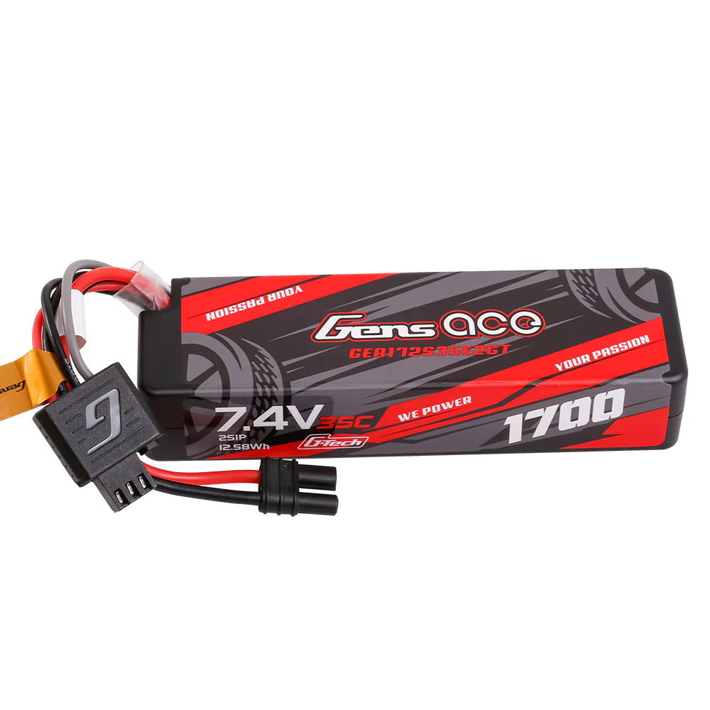 Gens Ace - 2s 7.4V 1700mah 35C Hard Case Lipo - iEC2 (voor Arrma Grom) (kopie)