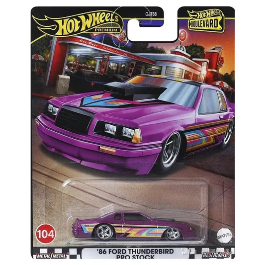 Hot Wheels Premium Boulevard 104 - '86 Ford Thunderbird Pro stock
