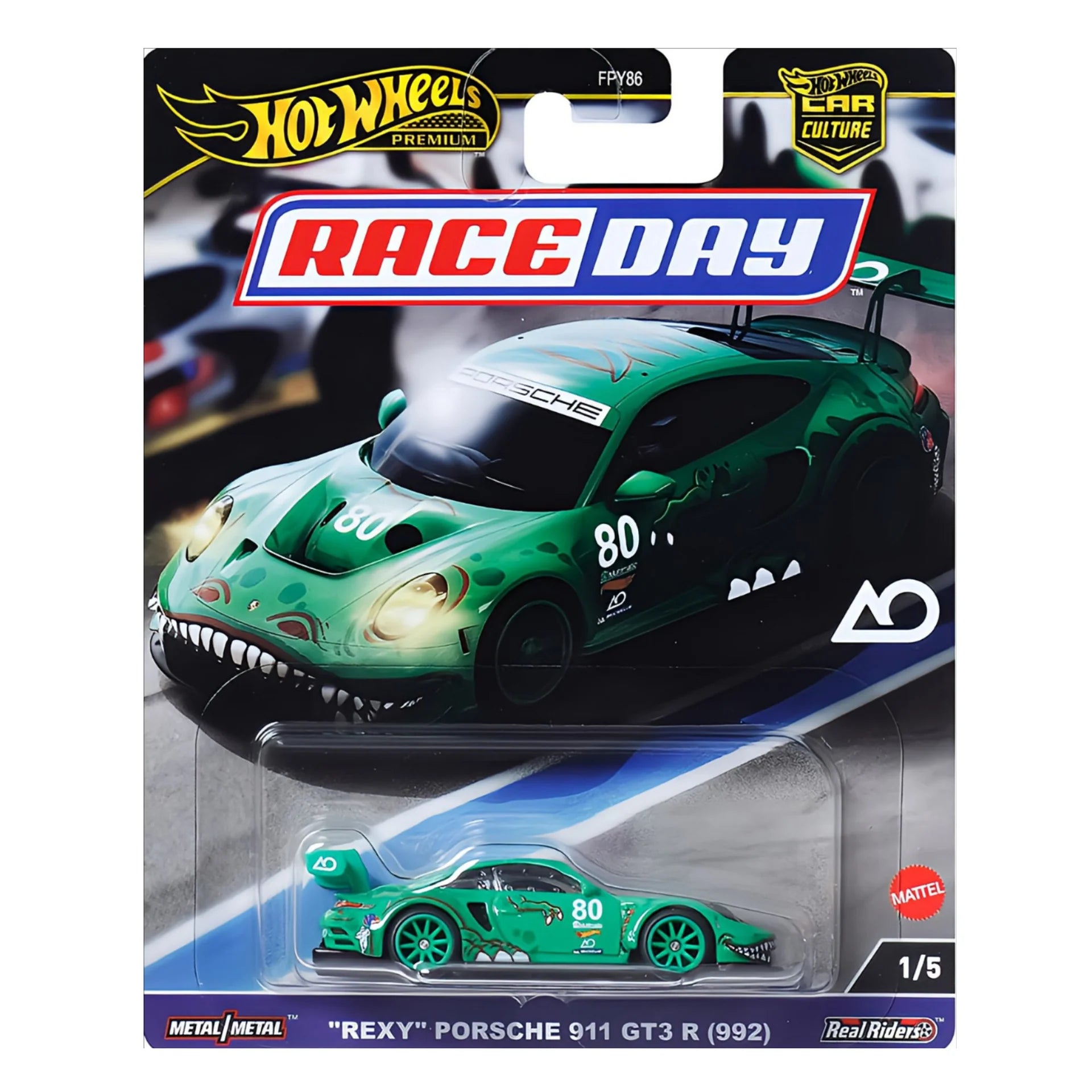 Hot Wheels Premium Car Culture Race Day - “Rexy” Porsche 911 GT3 R (992)