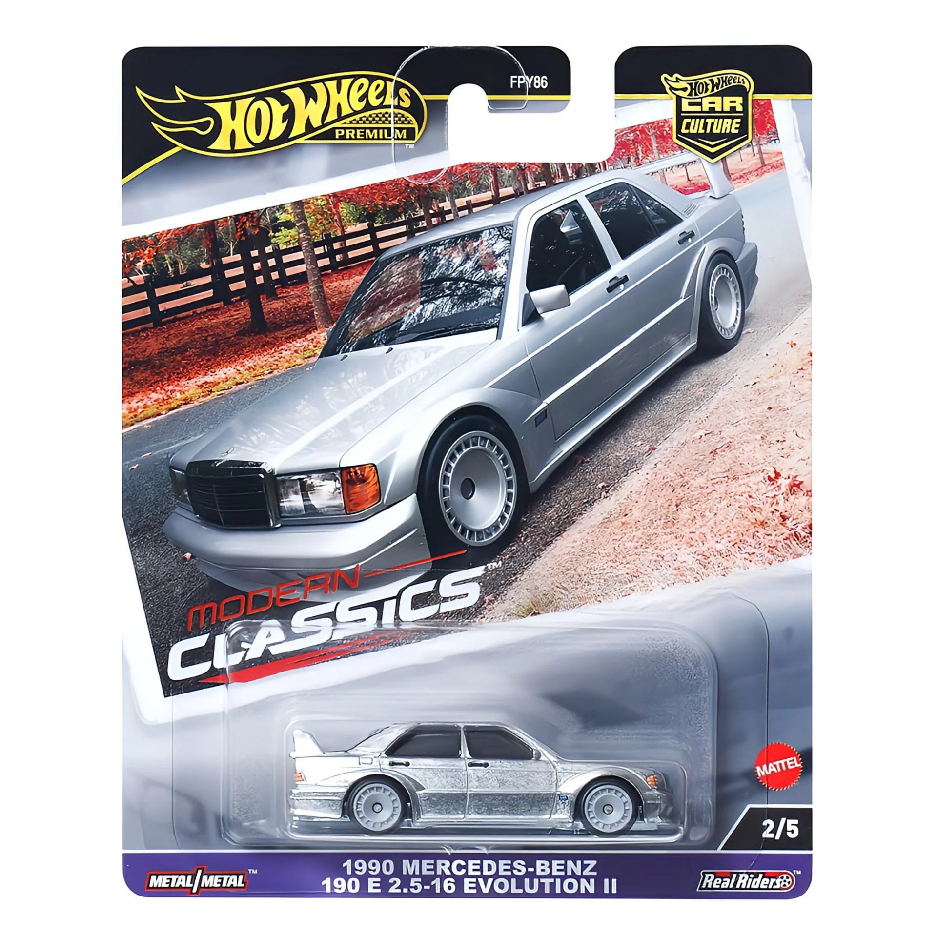 Hot Wheels Premium Car Culture Modern Classics - 1990 Mercedes-Benz 190 E 2.5-16 Evolution II (2/5)