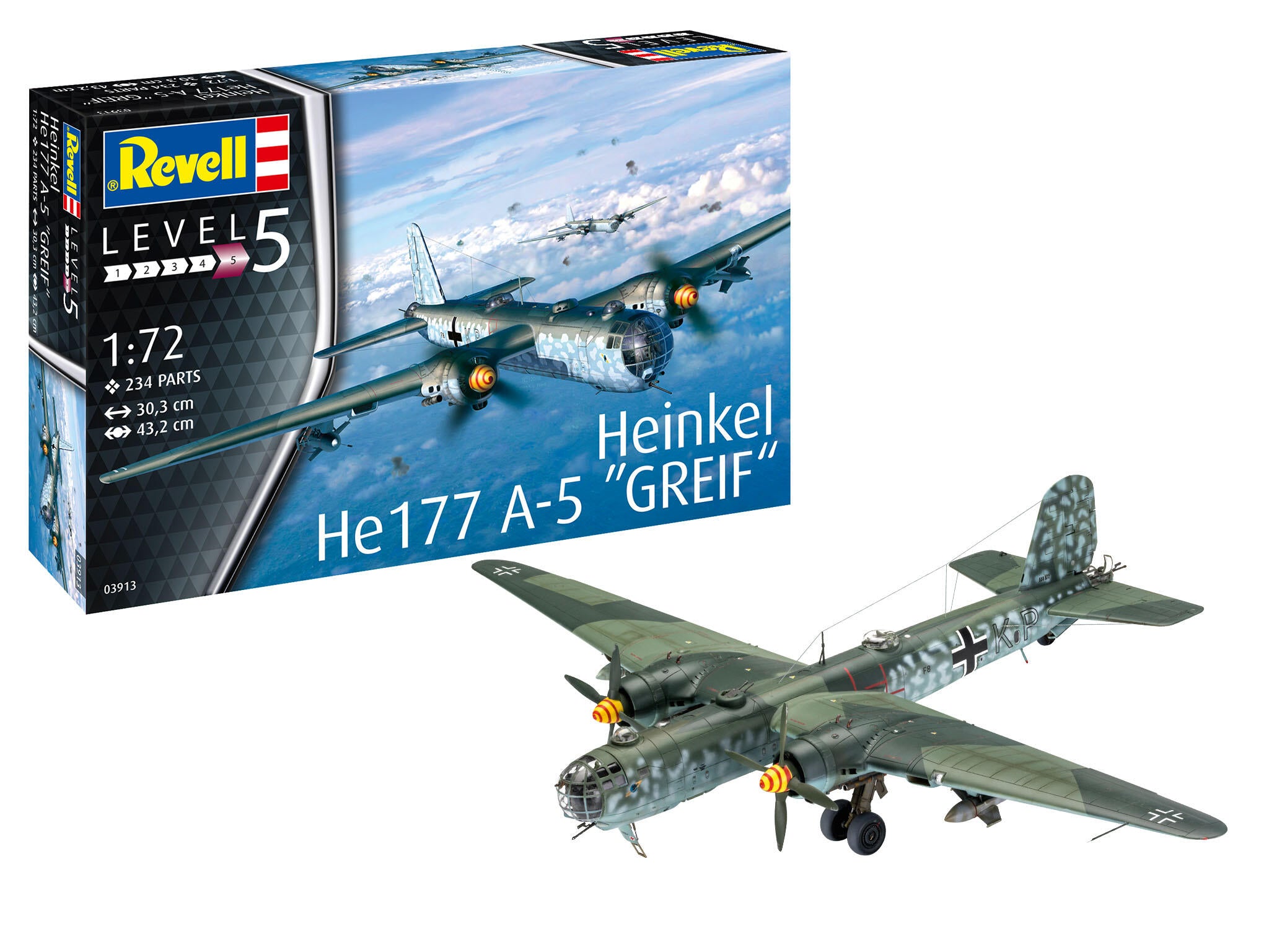 Revell 03913 - Heinkel He177 A-5 "Greif" Revell modelbouwpakket