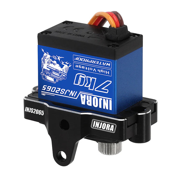 INJORA INJS2065-4MBK - INJORA 7KG High Voltage Waterproof 2065 Digital Servo met Mount voor 1/18 TRX4M Upgrade