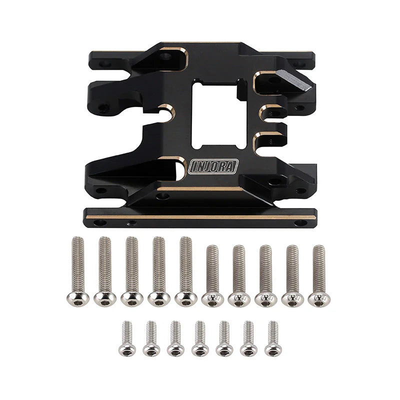 4M-67BK - INJORA 53g/pcs Brass Skid Plate Transmission Mount for 1/18 TRX4M -