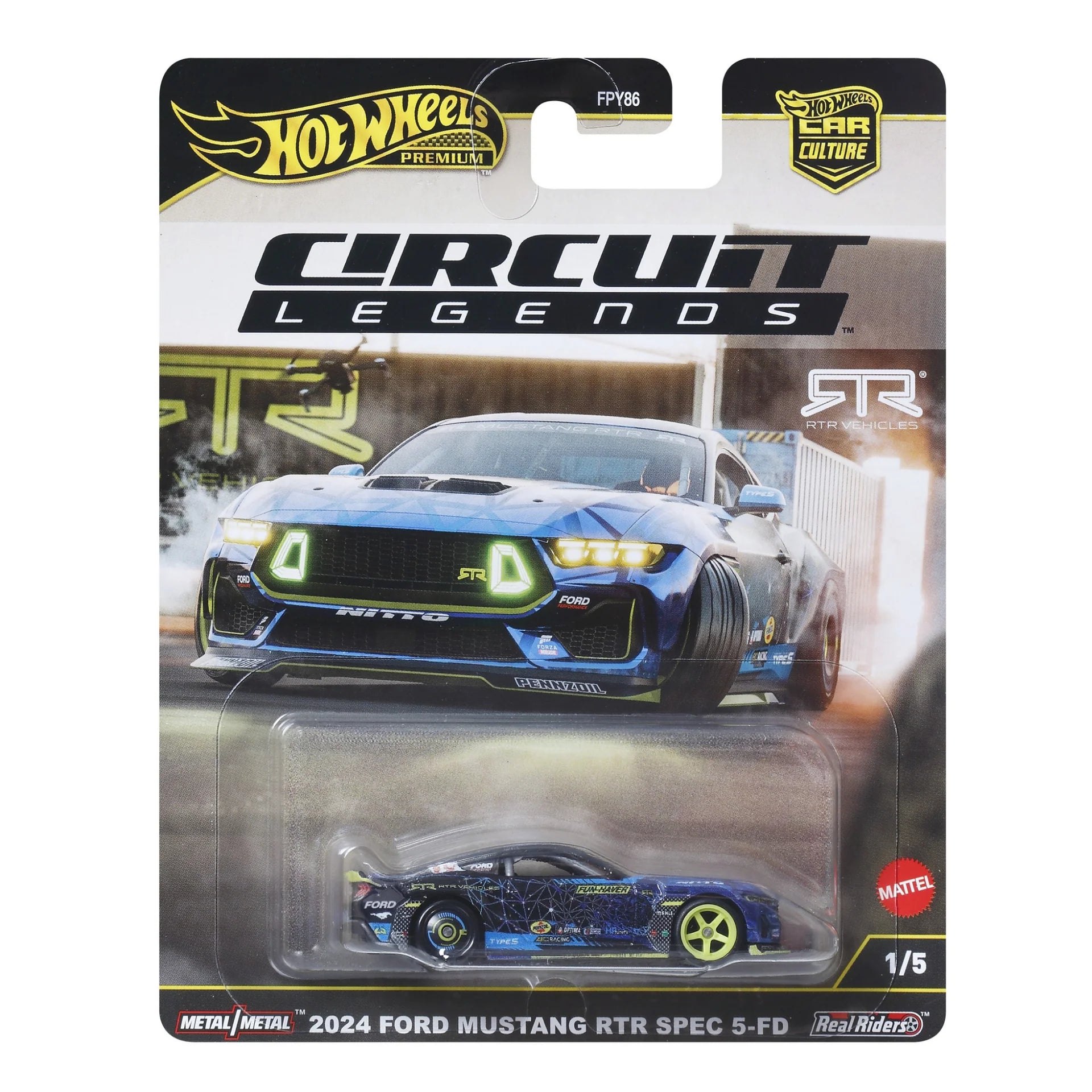 Hot Wheels Premium Car Culture Circuit Legends - 2024 Ford Mustang RTR Spec 5-FD (1/5)