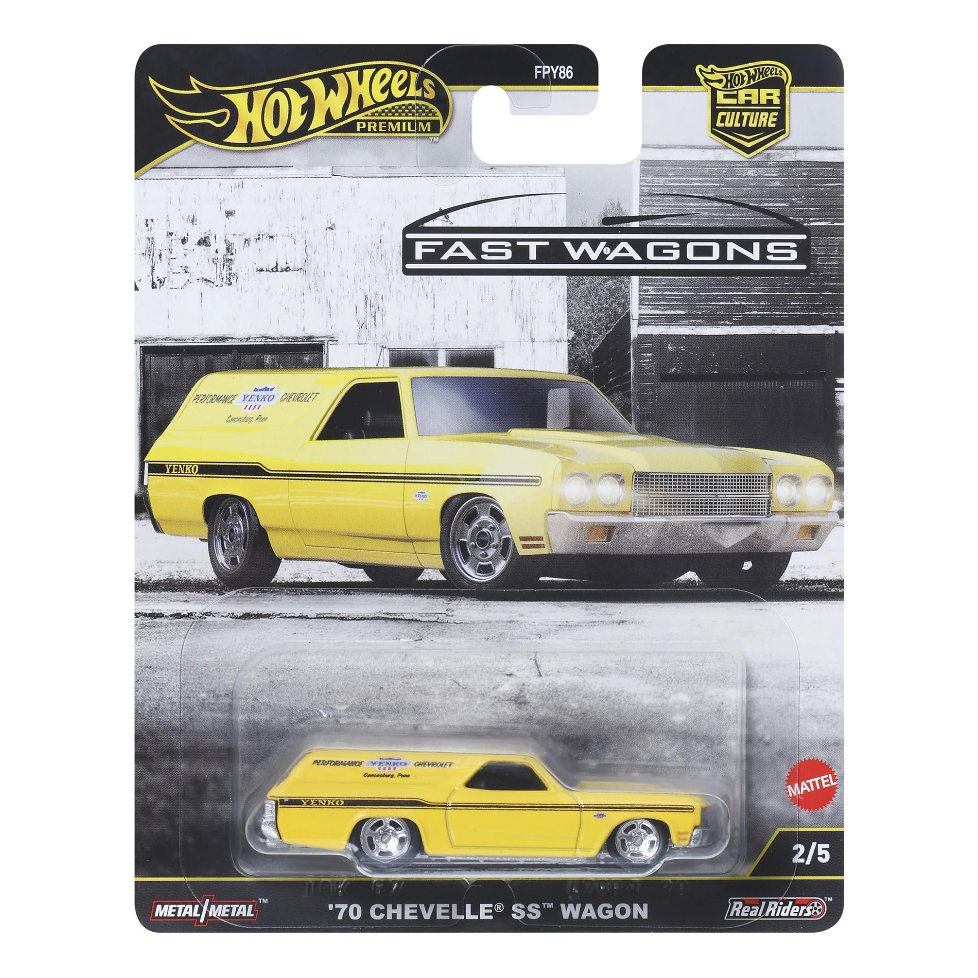 Hot Wheels Premium Car Culture Fast Wagons - '70 Chevelle SS Wagon (2/5)
