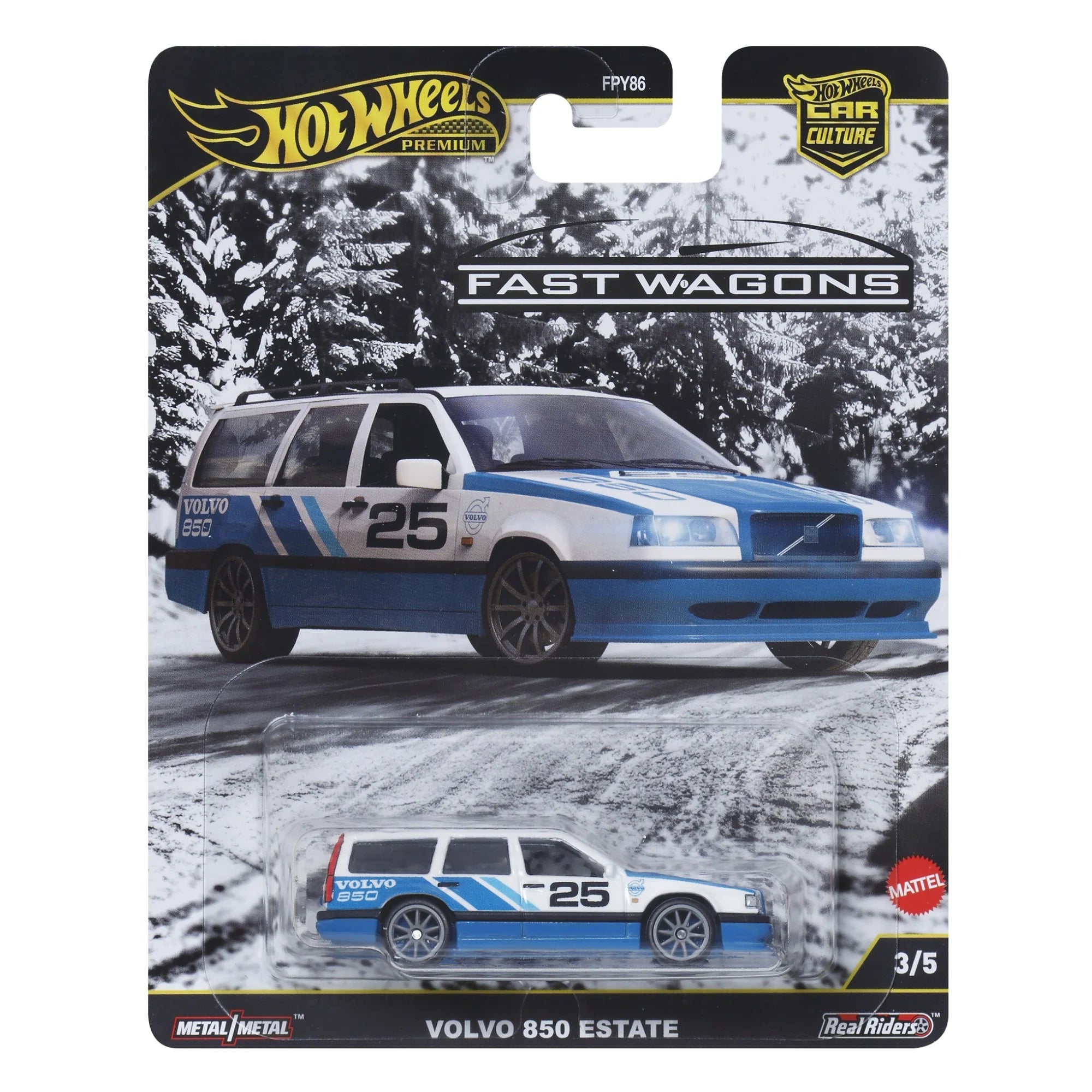 Hot Wheels Premium Car Culture Fast Wagons - Volvo 850 Estate (3/5)