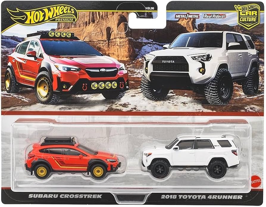 Hot Wheels Car Culture 2-Pack - Subaru Crosstrek & 2018 Toyota 4Runner