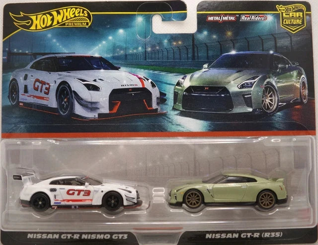 Hot Wheels Car Culture 2-Pack - Nissan GT-R Nismo GT3 & Nissan GT-R (R35)