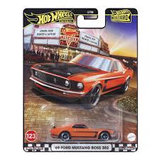 Hot Wheels Premium Boulevard 123 - '69 Ford Mustang Boss 302
