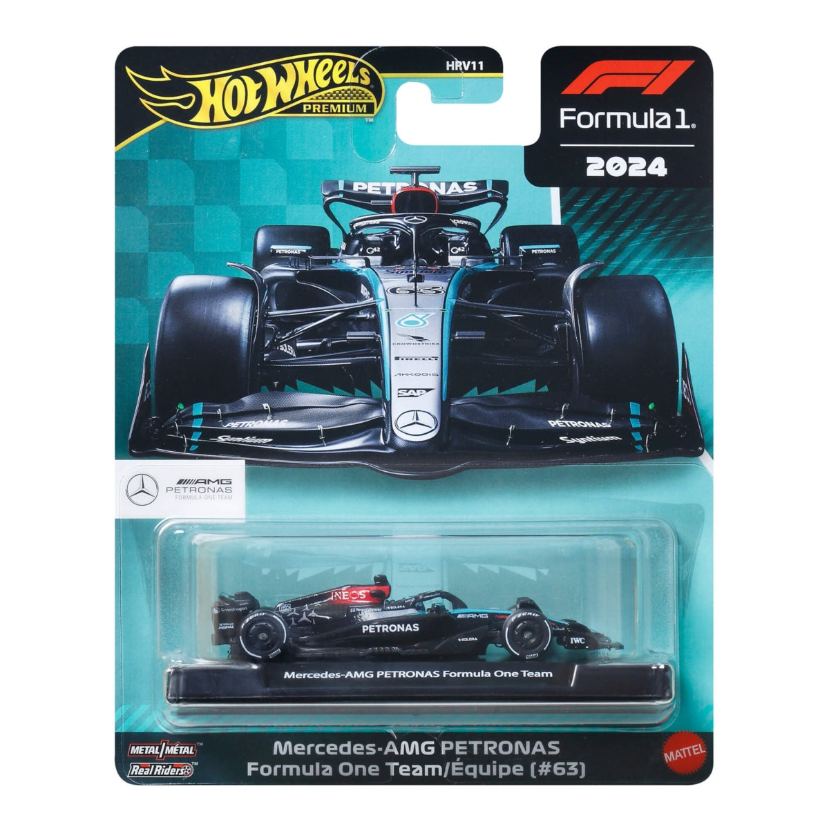 Hot Wheels Premium Formula 1 - Mercedes-AMG Petronas Formula One Team (#63 - Russel)
