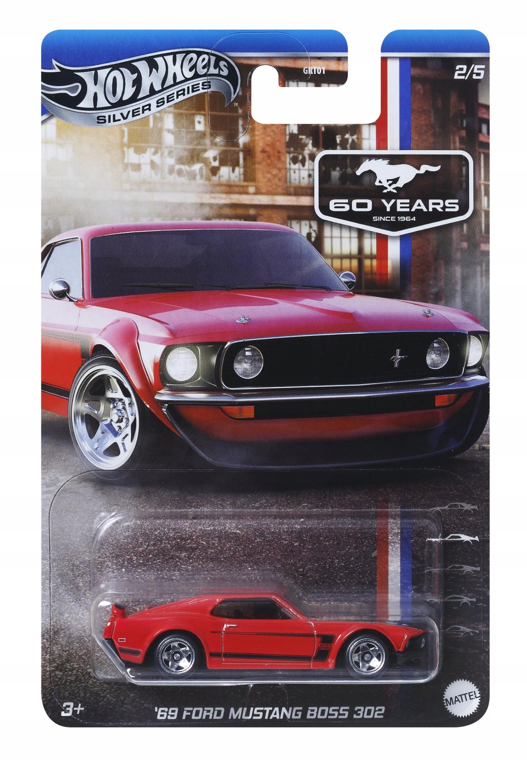 Hot Wheels Silver Series Mustang Celebration - '69 Ford Mustang Boss 302 (2/5)
