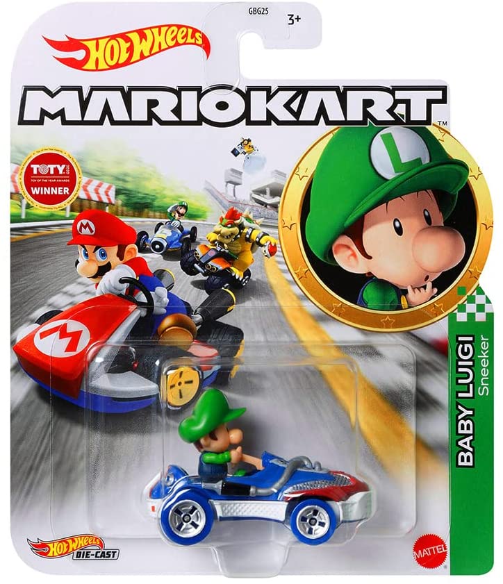 Hot Wheels Mario Kart - Baby Luigi (Sneeker)