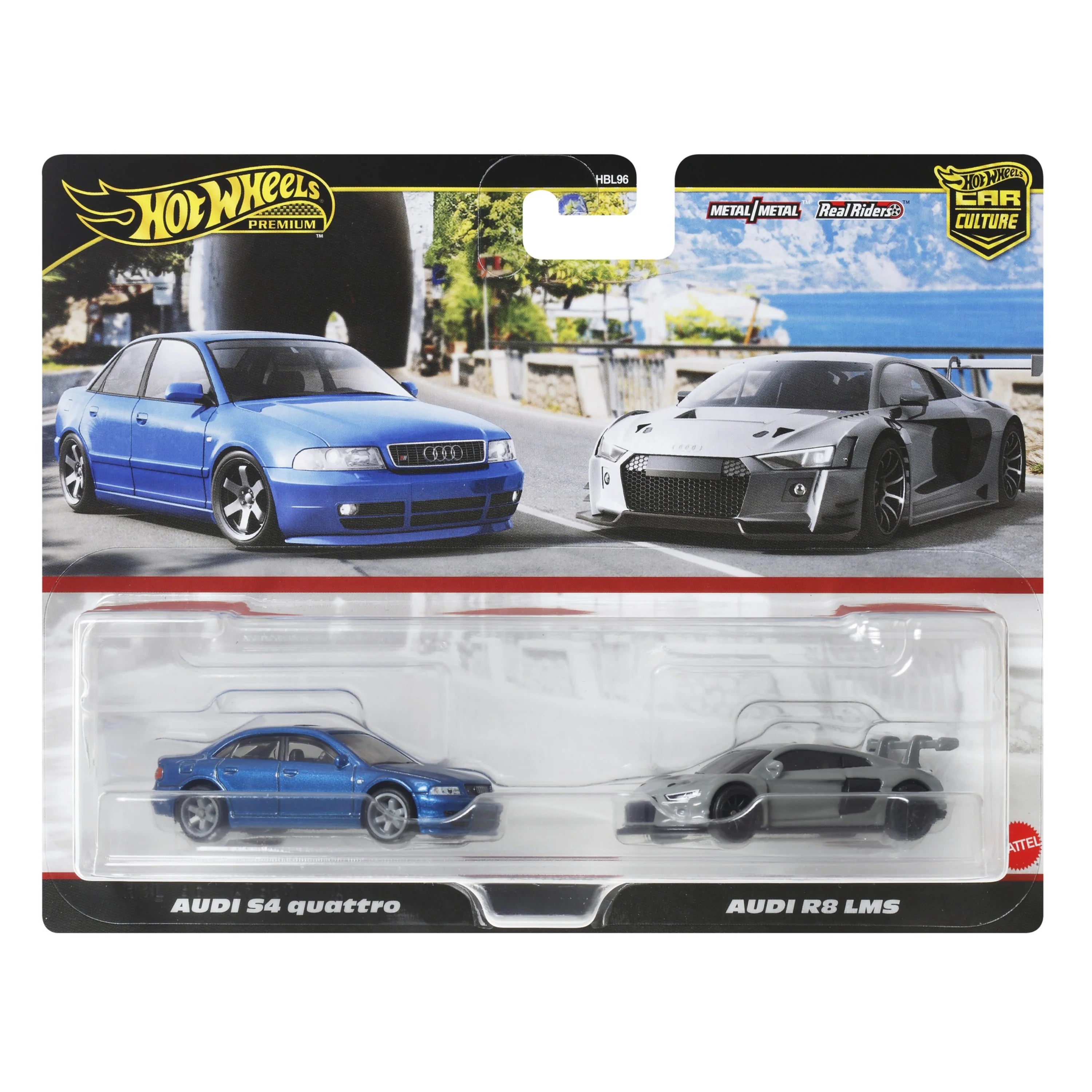 Hot Wheels Car Culture 2-Pack - Audi S4 Quattro & Audi R8 LMS