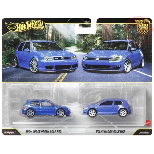 Hot Wheels Car Culture 2-Pack - 2004 Volkswagen Golf R32 & Volkswagen Golf Mk7