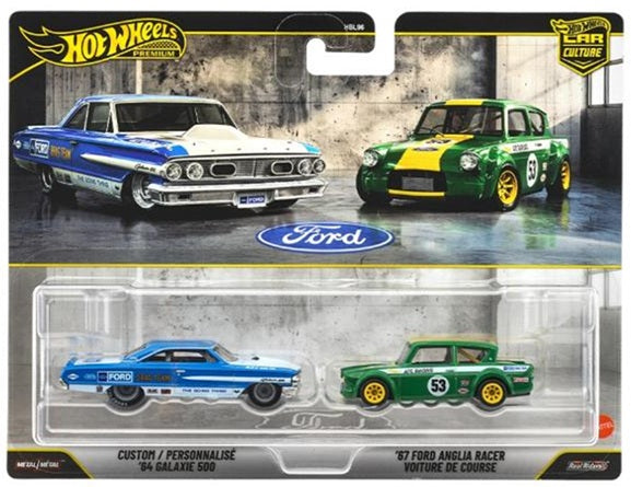 Hot Wheels Car Culture 2-Pack - Custom '64 Galaxie 500 & '67 Ford Anglia Racer