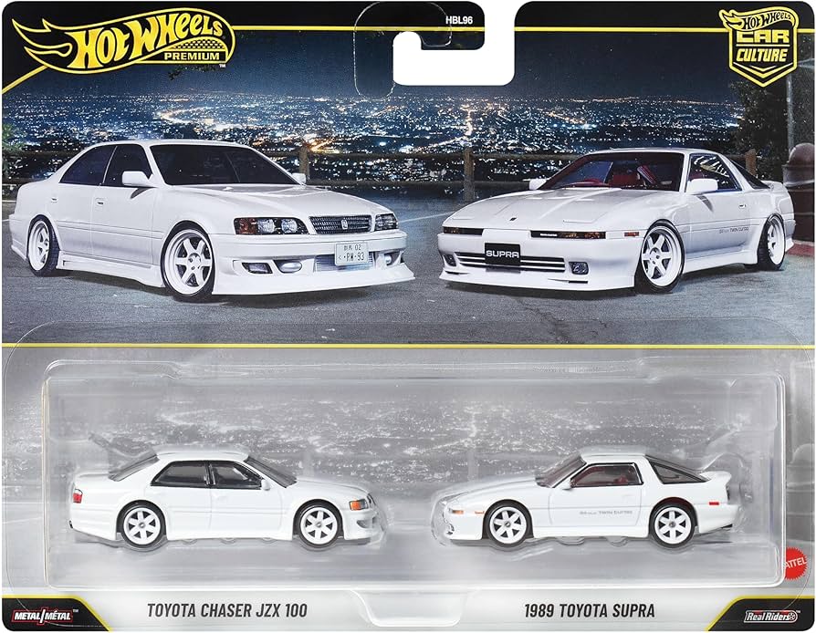 Hot Wheels Car Culture 2-Pack - Toyota Chaser JZX 100 & 1989 Toyota Supra