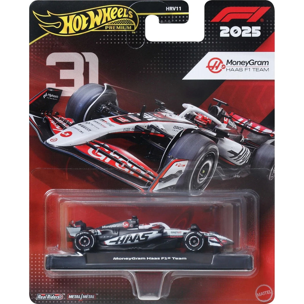 Hot Wheels Premium Formula 1 2025 - Moneygram Haas F1 Team (#31 Ocon)