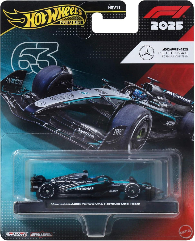 Hot Wheels Premium Formula 1 2025 - Mercedes-AMG Petronas F1 Team (#63 Russel)
