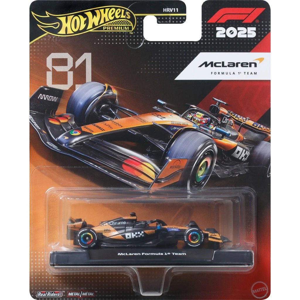 Hot Wheels Premium Formula 1 2025 - McLaren Formula 1 Team (#81 Piastri)