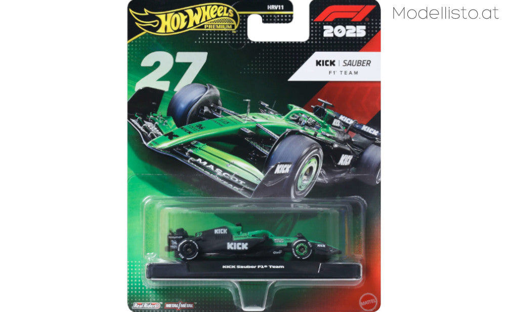 Hot Wheels Premium Formula 1 2025 - Kick Sauber F1 Team (#27 Hulkenberg)