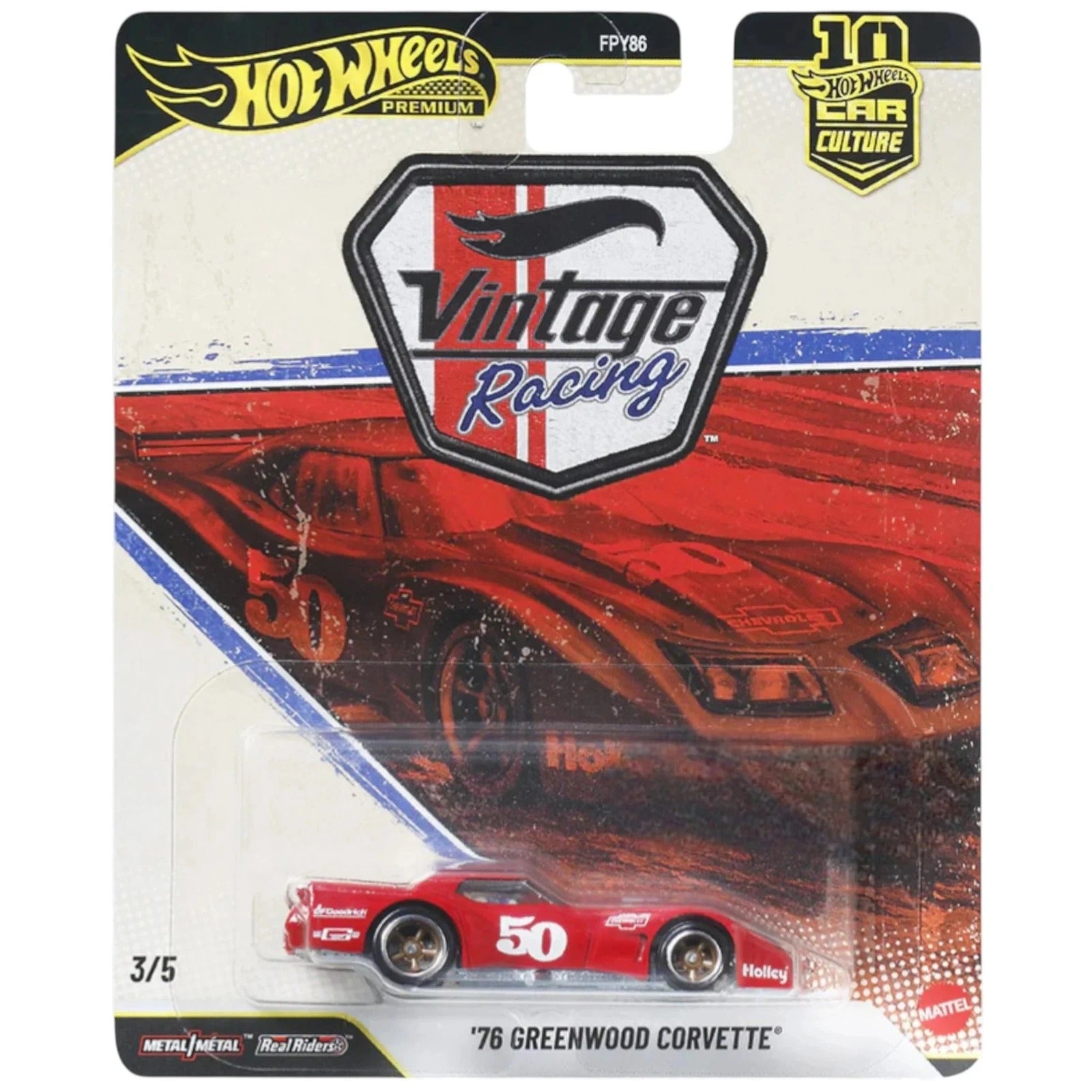 Hot Wheels Premium Vintage Racing - '76 Greenwood Corvette (3/5)