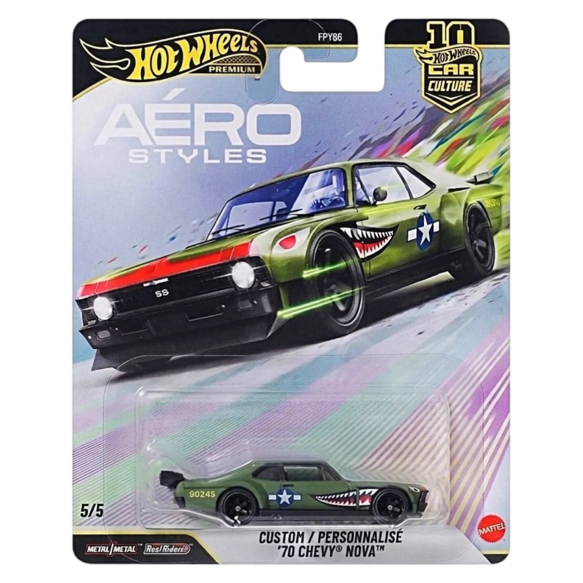 Hot Wheels Premium Car Culture Aéro Styles - Custom '70 Chevy Nova (5/5)