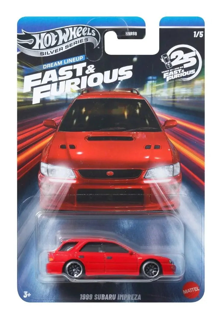 Hot Wheels Silver Series Fast & Furious - 1999 Subaru Impreza (1/5)