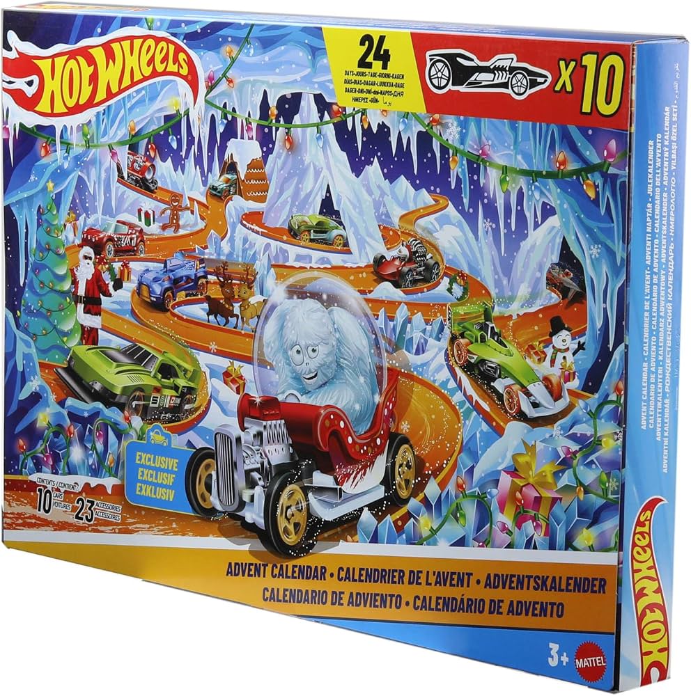 Hot Wheels - Adventskalender 2026 (incl 10 auto's & 23 accessores)