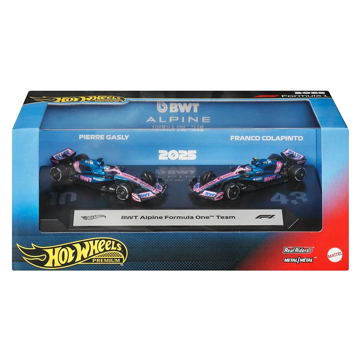 Hot Wheels Premium Formula 1 2025 - 2-pack Alpine Formula 1 Team