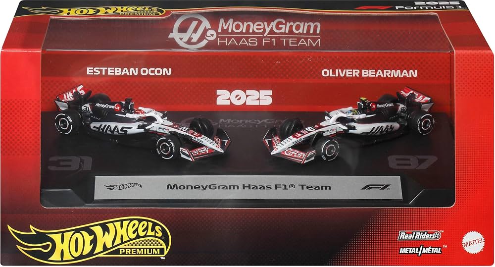 Hot Wheels Premium Formula 1 2025 - 2-pack Haas Moneygram Formula One Team