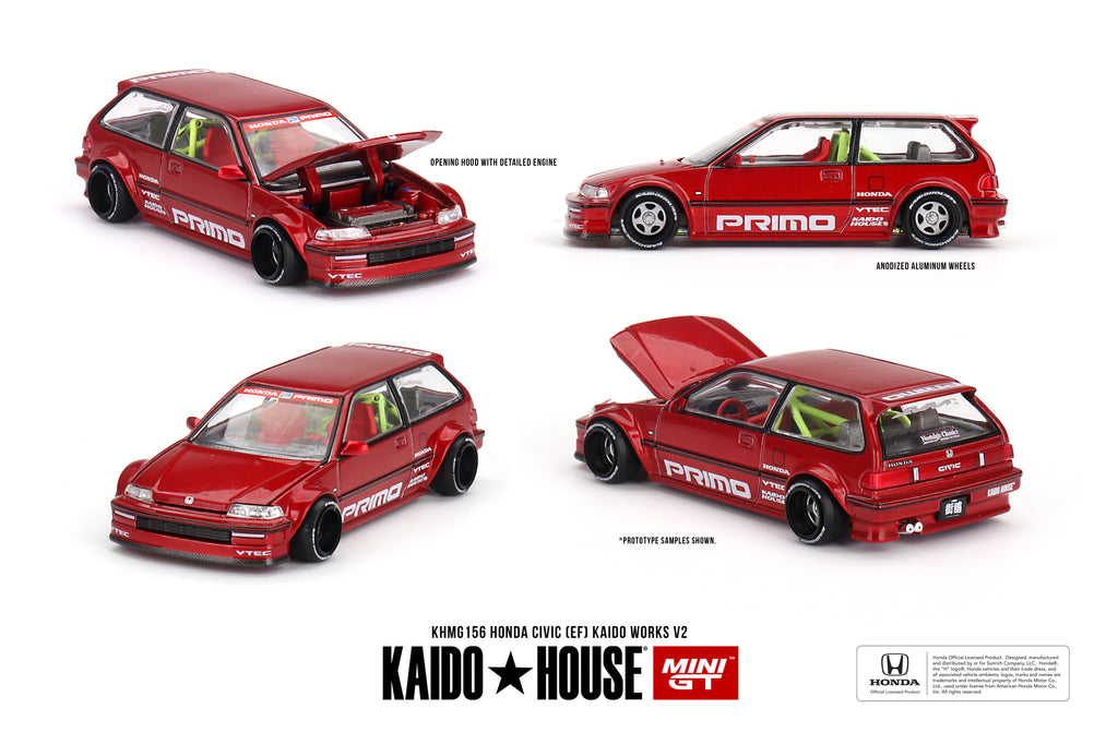 KAIDO HOUSE X MINI GT 156 - Honda Civic (EF) Kaido Works V2