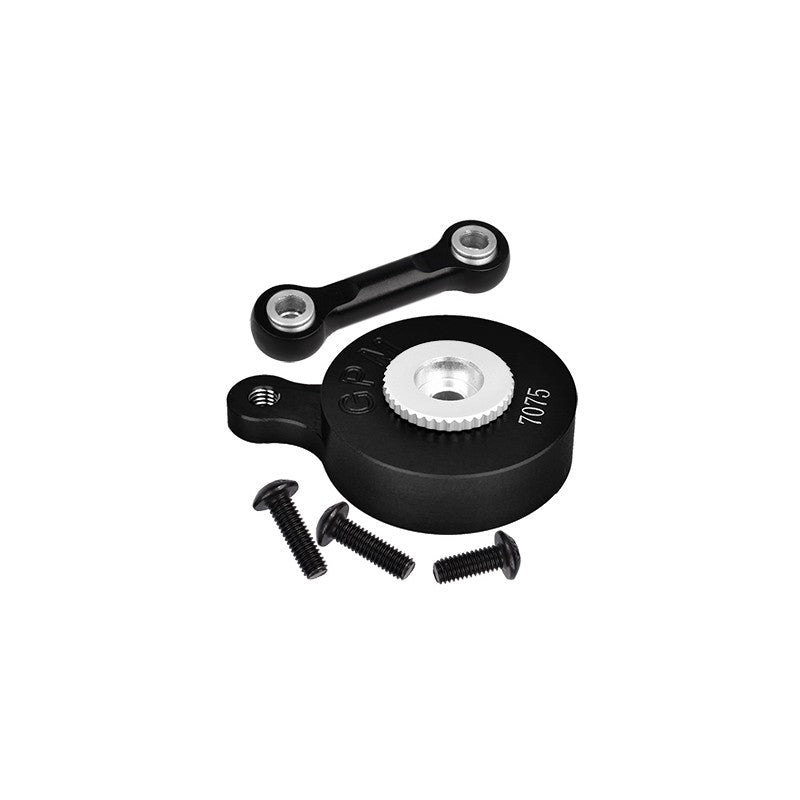 GPM MAM4025TSH-BK - ALUMINUM 7075 DIRECT MOUNT SERVO SAVER (25T SPLINE) WITH FIX LINK FOR ARRMA 223S 4WD - 3S and 4S lineup - BLACK