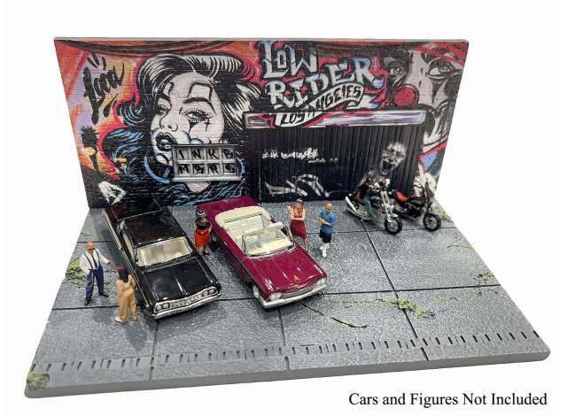 MINI GT x American Diorama - 2024 art LA lowrider *diorama street*