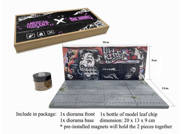 MINI GT x American Diorama - 2024 art LA lowrider *diorama street*